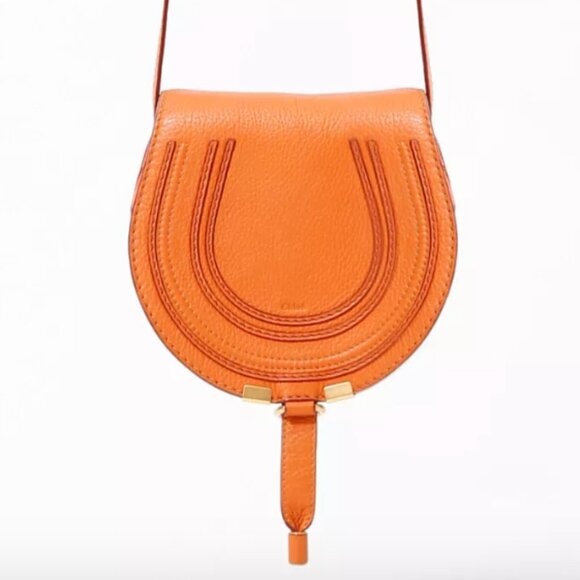Chloe Mini Marcie Shoulder Bag in Orange BNWT - Picture 1 of 6